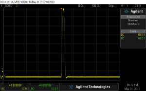 Fig. 2. Risposta indiciale del Marantz CD 94. Modifica Non Oversampling.