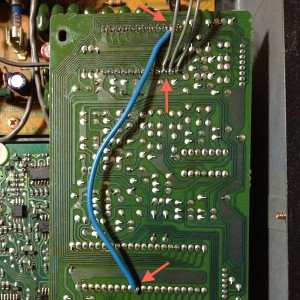 Fig. 3 - Dettaglio della modifica NOS al Marantz CD 94